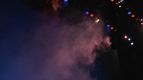 Stage lights with Fog Video stock 108571669