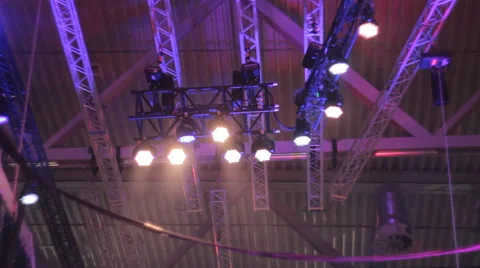 Stage lights Vídeo Stock 41115007
