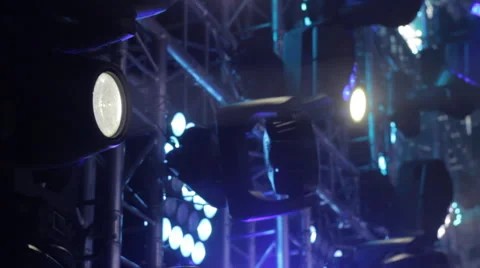 Stage lights Stock Footage 49304470
