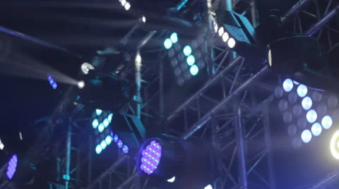 Stage lights Stock Footage 49310473