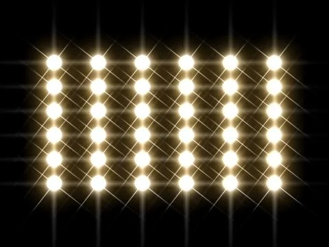 Stage lights Illustrazione stock