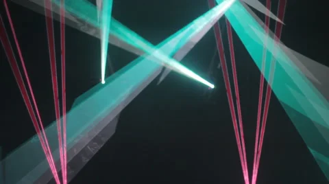 Stage lights laser Stock Footage 49316871