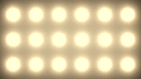 The stage lights, lined up and flashing brightly (loop) Stock Footage 332969767