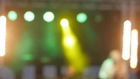 Stage Lights Out Of Focus 2 Stock-Footage 92831304