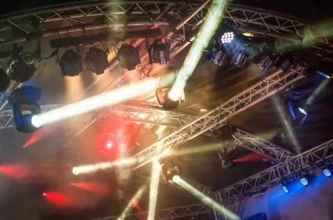 Stage lights 库存照片