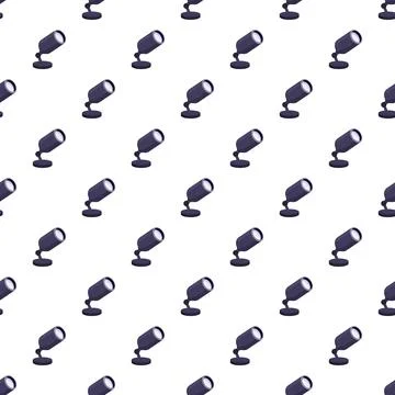 Stage lights producing a seamless pattern background Illustrazione stock