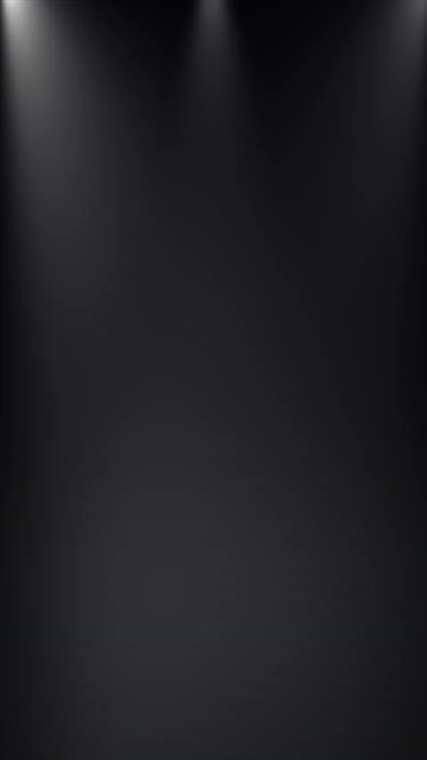 Stage lights shine in the studio. Black stage room with spot light.  Vertical Stock Footage 230969840