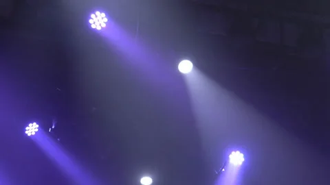 Stage lights shining at studio. Seamless looping animation. Stock Footage 111286245