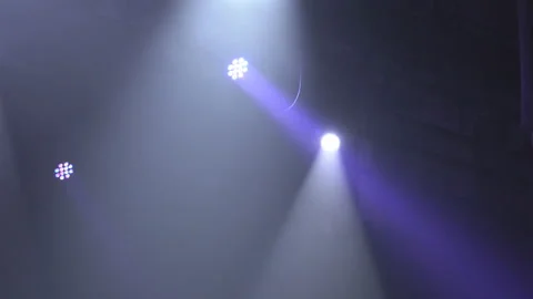 Stage lights shining at studio. Seamless looping animation. Stock Footage 111286388