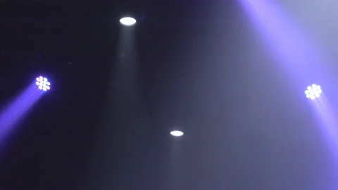 Stage lights shining at studio. Seamless looping animation. Stock Footage 111286453
