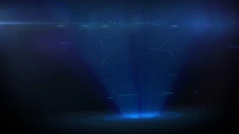 Stage lights shining at studio. Seamless looping animation Vídeo Stock 124631173