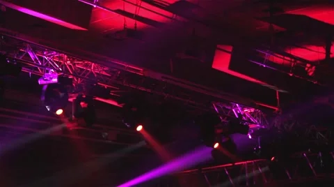 Stage Lights. Spotlight with long rays 스톡 동영상 53267627