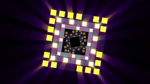 Stage Lights Tunnel VJ Loops 02 Video stock 105941793