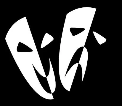 Stage masks Stock Illustration