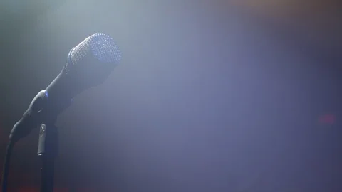 Stage mic pan ProRes Stock Footage 124314384
