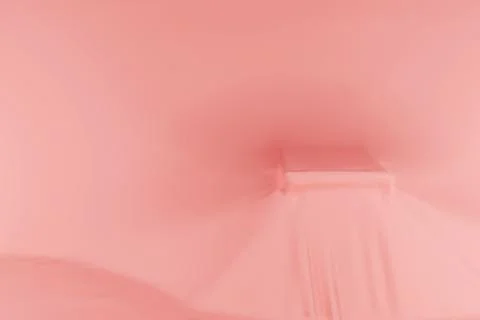 Stage with a pedestal for placing objects. 3D rendering. Stock Illustration