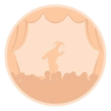 Stage performance Stock Illustration