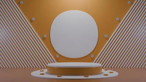 Stage Podium, Product display platform. 3D rendering Stock Illustration