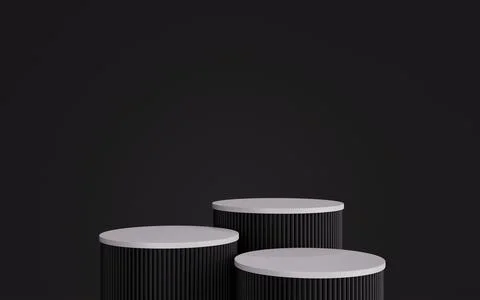 Stage product display presentation, Modern advertising empty stand Stock Illustration
