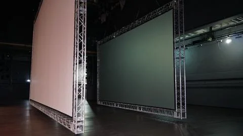 Stage projection screen. 스톡 사진