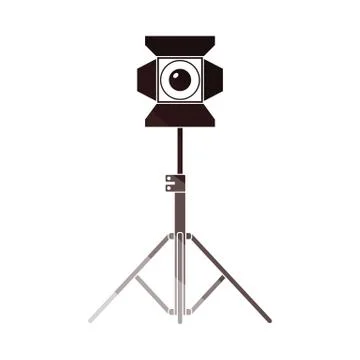 Stage projector icon Stock Illustration