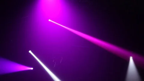 Stage Ray Of Light In Concert Hall. Stock Footage 127465448