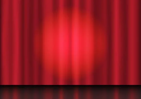 Stage show and bright lights shadows Stock Illustration
