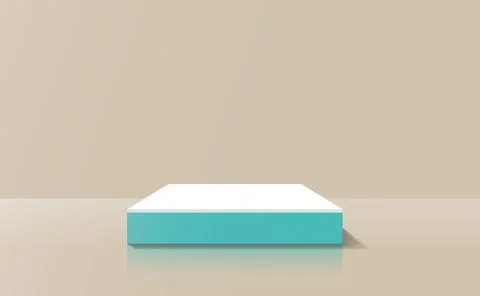 Stage showcase 3d abstract background room box rectangular shape 스톡 일러스트