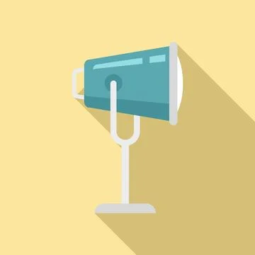 Stage spot light icon, flat style 스톡 일러스트