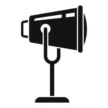 Stage spot light icon, simple style 스톡 일러스트