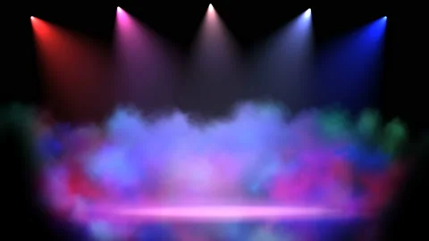 Stage with spot lighting, empty scene for show, award Ceremony or advertising on 스톡 동영상 96365494