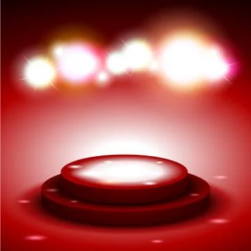 Stage spot lighting Stock Illustration