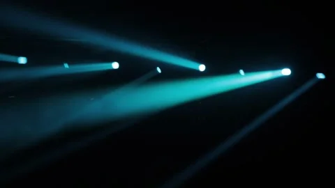Stage Spotlight with Laser rays. Bright shiny lights flashing movement ente.. Video stock 279235701