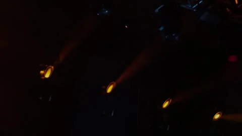 Stage Spotlight with Laser rays. Bright shiny lights flashing movement ente.. Video stock 279235702