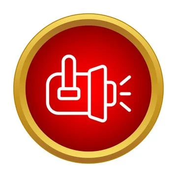 Stage spotlight projecting light line icon symbol Stock Illustration