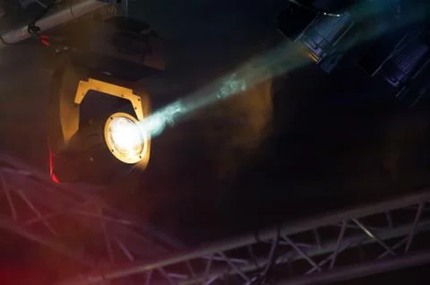 Stage spotlights Stock Photos