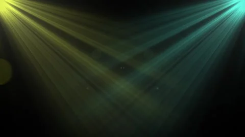 Stage Spotlights Volumetric Light Rays on Dark Background 库存影片 308465292