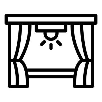 Stage Vector Icon Design Illustration Stock Illustration
