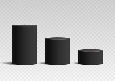 Stage winner podium realistic vector 3d illustration Stock Illustration