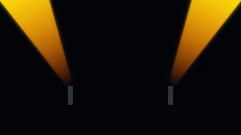 Stage Yellow Spotlight Beams Light Background Overlay Video stock 341844597