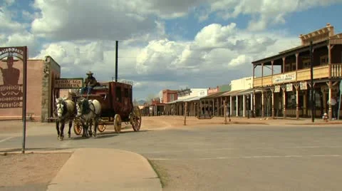 Stagecoach - Tombstone, AZ Video stock 11209581