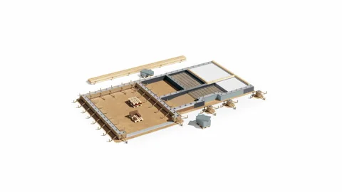 Stages of building process. Frame construction house with plaster finishing. 動画素材 112919236