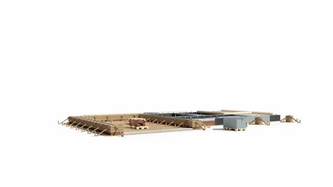 Stages of building process of frame construction house. 動画素材 112945856