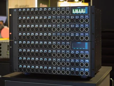 Stagetec Rack: Advanced Audio Mixing Technology for Professionals Stock Photos