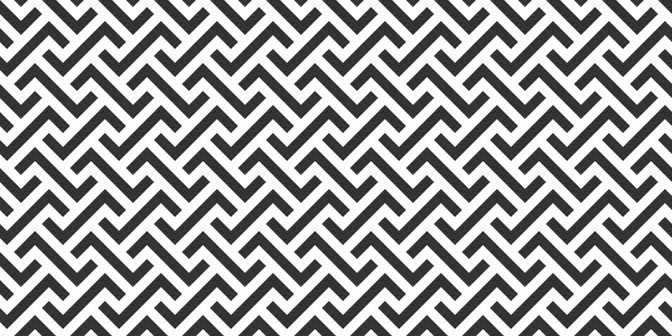 Staggered Zigzag Seamless Vector Pattern Stock Illustration