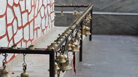 Staggering string of bells Stock Footage 58556786