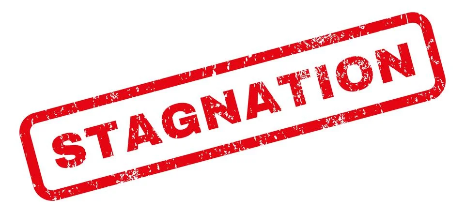 Stagnation Rubber Stamp Stock Illustration