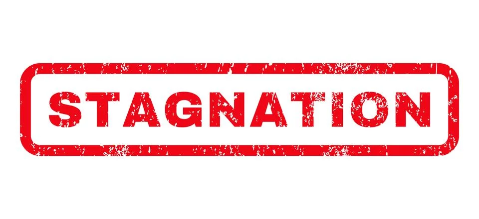 Stagnation Rubber Stamp Stock Illustration