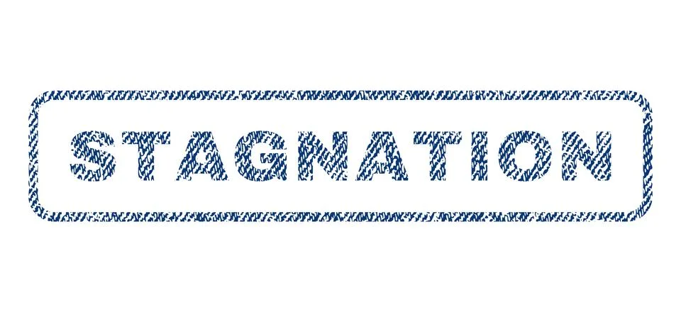 Stagnation Textile Stamp Stock Illustration