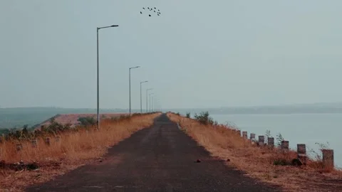 Staight empty road in india. Stock Footage 271204167
